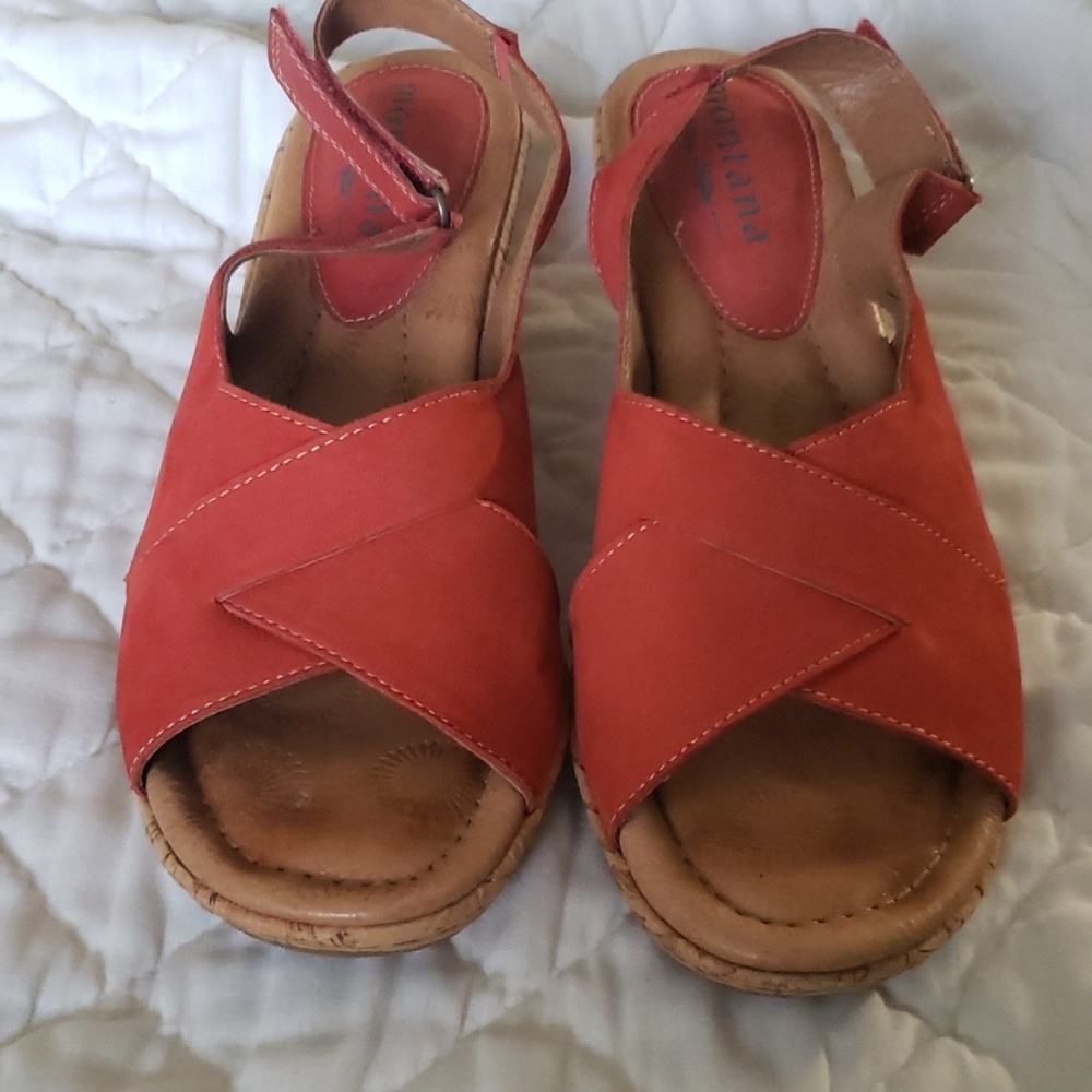 Montana Artisan Crafted cork wedge sandles